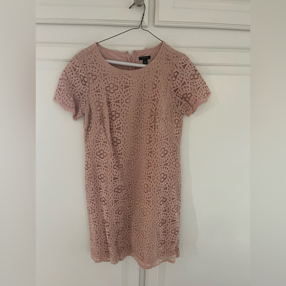 Ann Taylor Dresses & Skirts - Ann Taylor Blush Lace Mini Dress